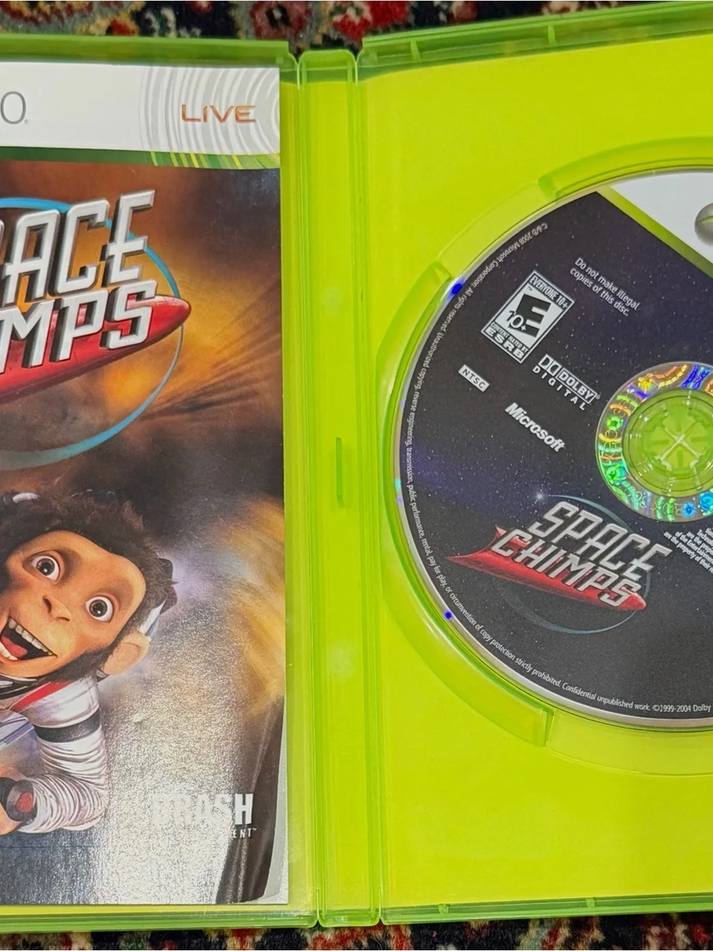 XBOX 360 SPACE CHIMPS VIDEO GAME